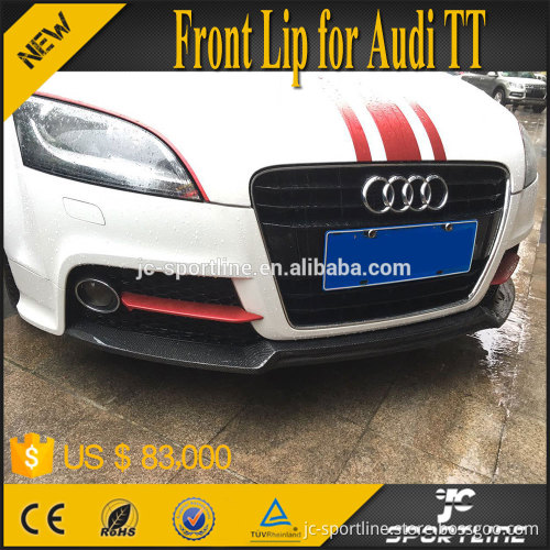 Carbon Fiber TT RS Front Bumper Extension for Audi 2D Coupe TTS 08-14